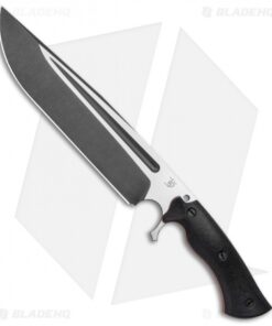 Dark Timber Knives Cave Bear Knife Black Micarta (10.3" Two-Tone Acid)
