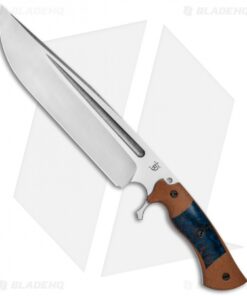 Dark Timber Knives Cave Bear Knife Blue Maple / Natural Micarta (10.3" Two-Tone)