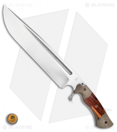 Dark Timber Knives Devil's Horn Knife Green Mi./Desert Ironwood (11.8" Two-Tone) - Image 4