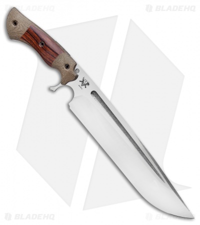 Dark Timber Knives Devil's Horn Knife Green Mi./Desert Ironwood (11.8" Two-Tone) - Image 2