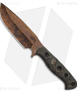 Dawson Knives Big Bear Fixed Blade Knife Tan/Black G-10 (5.75" Copper)