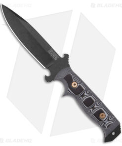 Dawson Knives Chief Fixed White/Black G-10 (5" Apocalyptic Black MagnaCut)