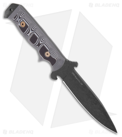 Dawson Knives Chief Fixed White/Black G-10 (5" Apocalyptic Black MagnaCut) - Image 2