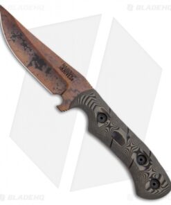 Dawson Knives Copper Canyon Fixed Blade Knife Tan/Black G-10 (4.13" Copper)