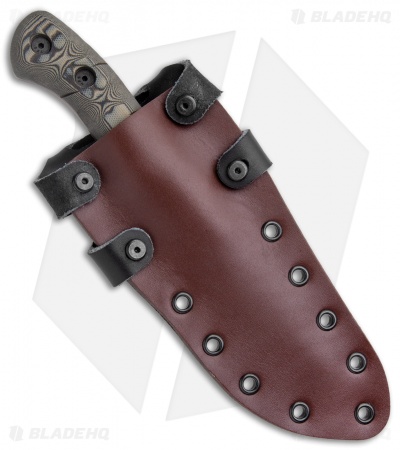 Dawson Knives Copper Canyon Fixed Blade Knife Tan/Black G-10 (4.13" Copper) - Image 3