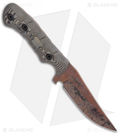 Dawson Knives Copper Canyon Fixed Blade Knife Tan/Black G-10 (4.13" Copper) - Image 2