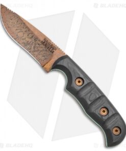 Dawson Deep Notch Skinner Fixed Blade Knife Two Tone CF (3.1" Arizona Copper)