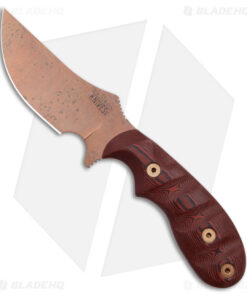 Dawson Knives Forester Fixed Knife Red/Black G-10 (3.5" AZ Copper MagnaCut)