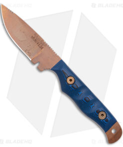 Dawson Knives Handyman Fixed Blade Knife Blue/Black (3.25" AZ Copper MagnaCut)
