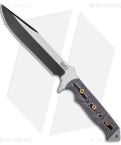 Dawson Knives Mojave 7 Fixed Blade Knife White/Black G-10 (7" Specter MagnaCut)