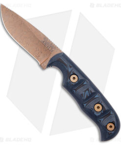 Dawson Deep Notch Skinner Fixed Blade Knife Blue/Black (3.25" Copper MagnaCut)
