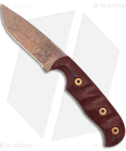 Dawson Deep Notch Skinner Fixed Blade Red/Black (3.25" AZ Copper MagnaCut)