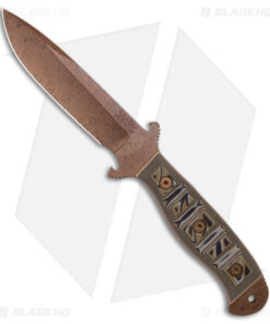 Dawson Raider 5 Fixed Blade Knife Desert Camo G-10 (4.5" AZ Copper MagnaCut)