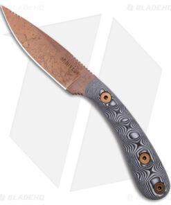 Dawson Knives Serengeti Fixed Blade Knife White/Black (3.25" Copper MagnaCut)