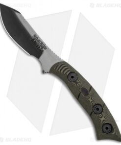 Dawson Knives Snakebite Fixed Blade Knife Tan/Black G-10 (2.6" Specter)