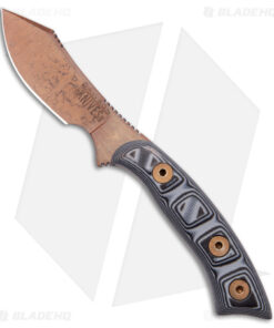 Dawson Knives Snakebite Fixed Blade Black/White G-10 (3" AZ Copper MagnaCut)