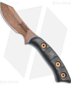 Dawson Knives Snakebite Fixed Blade Knife Two Tone CF (2.6" Arizona Copper)