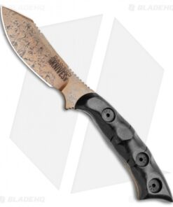 Dawson Knives Snakebite Fixed Blade Knife Marble Carbon Fiber (2.6" AZ Copper)