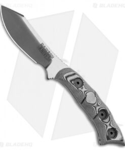 Dawson Knives Snakebite Fixed Blade Knife Pewter/Black G-10 (2.6" Specter)