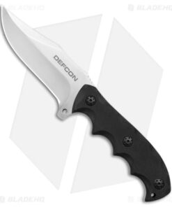 Defcon Hydra Fixed Blade Knife Black G-10 (4.25" Satin)