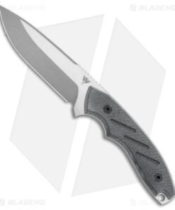 Dirty Bird Knives Chingaso Fixed Blade Knife Black Canvas Micarta (4" SW)