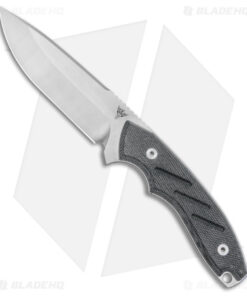 Dirty Bird Knives Chingaso Fixed Blade Knife Black Canvas Micarta (4" Satin)