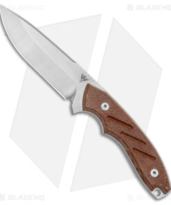 Dirty Bird Knives Chingaso Fixed Blade Knife Natural Canvas Micarta (4" Satin)