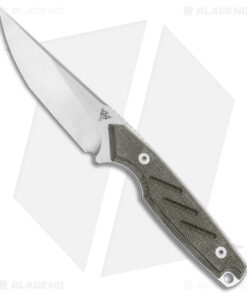 Dirty Bird Knives Fox MODIII Fixed Blade Knife OD Green Micarta (3.8" Satin)