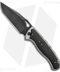 Diskin Revolution D/A Tanto Automatic Knife Ti/CF (Black 3.75) Lightning Strike