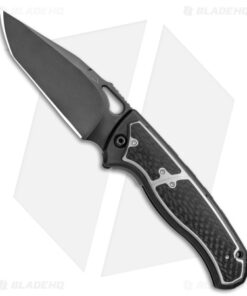 Diskin Revolution D/A Tanto Automatic Knife Ti/Weave CF (3.75" Black)