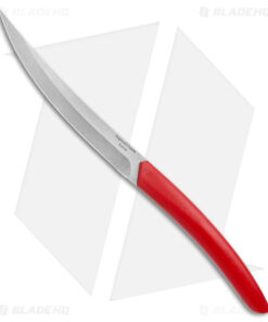 Dogwood Custom Knives Fish and Fowl Fixed Blade Knife Red G-10 (4.7" Stonewash)