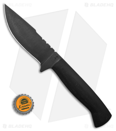Drifter Blades Overlander Fixed Blade Knife Black G-10 (5" Black) - Image 4