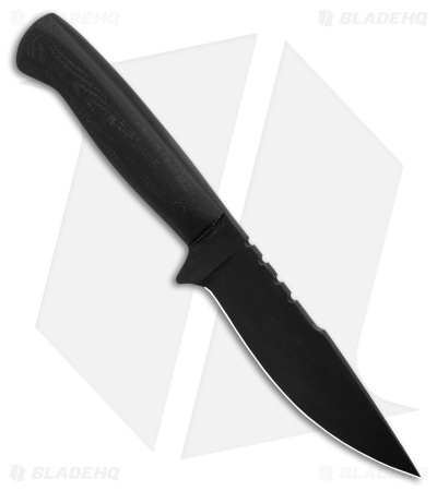 Drifter Blades Overlander Fixed Blade Knife Black G-10 (5" Black) - Image 2