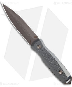 EOS Mini Thresher Fixed Blade Knife Sasha Gray/GM Gray Silver Spike (3.6" Gray)
