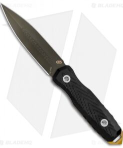 EOS Mini Thresher Fixed Blade Knife Black (3.6" OD Green) w/ Custom Sheath