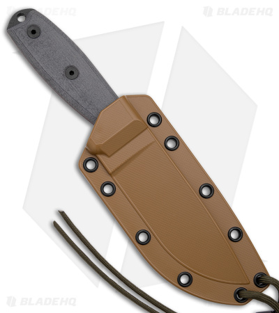 ESEE Knives ESEE-4S Fixed Blade Knife (4.5" Black Serr) - Image 3