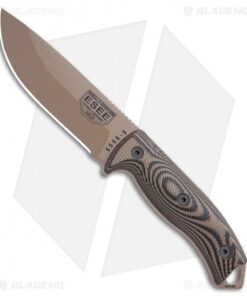 ESEE Knives ESEE-5PDE-005 Fixed Blade Knife Coyote/Black 3D G-10 (5.25" Tan)