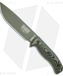 ESEE Knives ESEE-6POD-003 Fixed Blade Knife OD Green/Black 3d G-10 (6.5" OD)