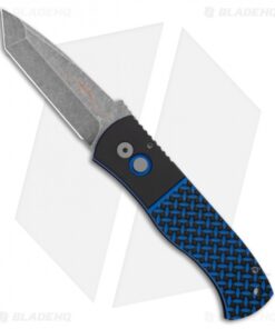 Emerson CQC-7 Tanto Automatic Knife Blue/Black G-10 (3.25" Stonewash)