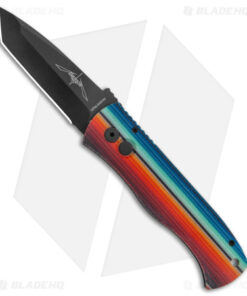 Pro-Tech Emerson CQC-7 Automatic Knife Mexican Blanket Micarta (3.25" Black)