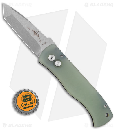 Pro-Tech Emerson CQC-7 Exclusive Tanto Automatic Knife Jade G-10 (3.25" SW) - Image 4