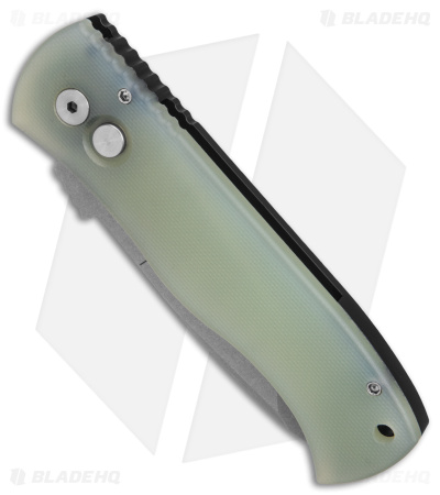 Pro-Tech Emerson CQC-7 Exclusive Tanto Automatic Knife Jade G-10 (3.25" SW) - Image 2