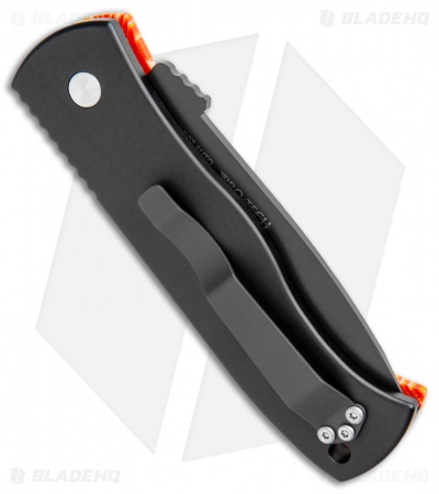 Emerson Pro-Tech CQC-7 Automatic Knife Orange Grain Micarta (3.25" Black) - Image 3