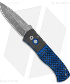 Emerson Pro-Tech CQC7-A Automatic Blue/Black G-10 (3.25" Acid Washed) E7A34