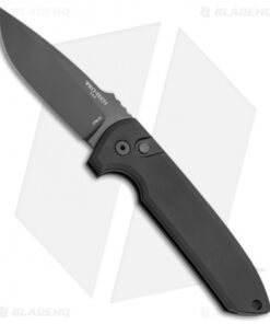 Pro-Tech Les George Rockeye Automatic Knife Smooth Black (3.4" Black) LG101