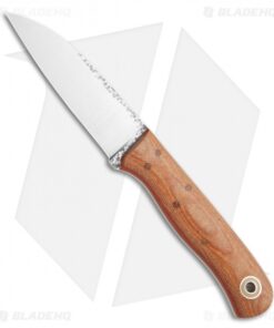 Fiddleback Forge Bushraptor Fixed Blade Knife Natural Micarta (3.5" Satin)