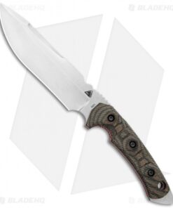 FOBOS Tier1-C Fixed Blade Knife Camo Canvas Micarta/Red Liners (6.5" SW)