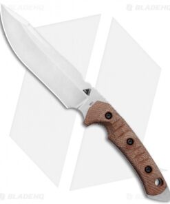 FOBOS Tier1-C Fixed Blade Knife Natural Micarta/Red Liners (6.5" SW)