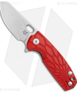Fox Knives Baby Core Mini Liner Lock Knife Red FRN (2.35" Stonewash)