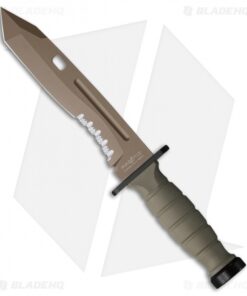 Fox Knives Oplita Combat Fixed Blade Knife Coyote Tan Krayton (7.25" Tan) 171116